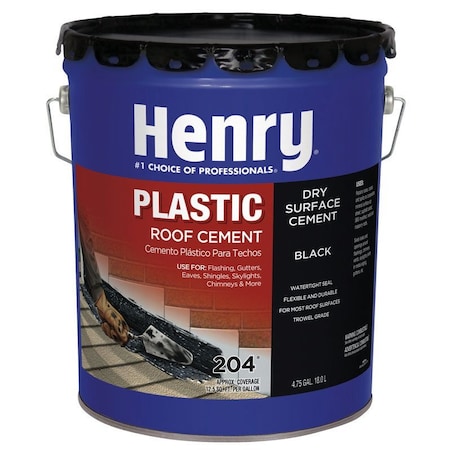 Henry Henry Smooth Black Asphalt Roof Cement 4-3/4 gal HE204071